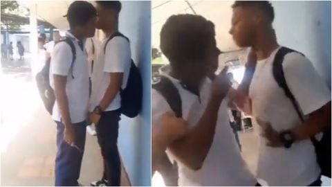Video | Impactante momento en que estudiante le corta la cara con un bisturí a otro que, al parecer, le hacía ‘bullying’