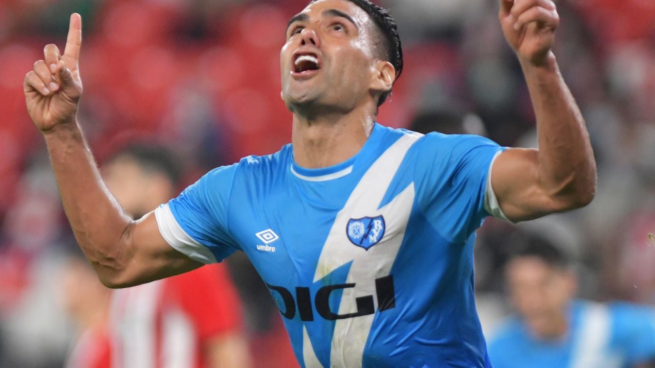 Radamel Falcao García y su segundo gol con Rayo Vallecano