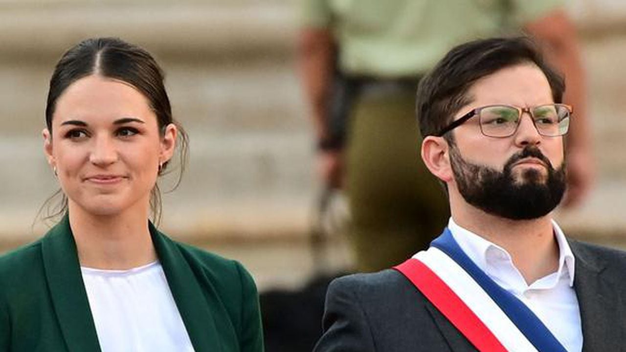 Irina Karamanos es la pareja sentimental del presidente de Chile desde el año 2019. Foto: AFP.