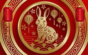Feliz año nuevo chino 2023. Conejo, Signo del zodiaco, para el año del conejo de agua.