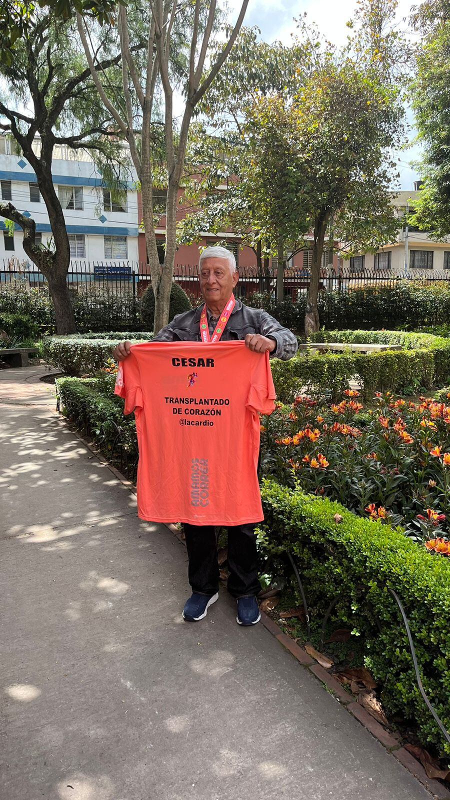 Con su nuevo corazón, César Augusto Pérez ha corrido varias maratones por todo el país.