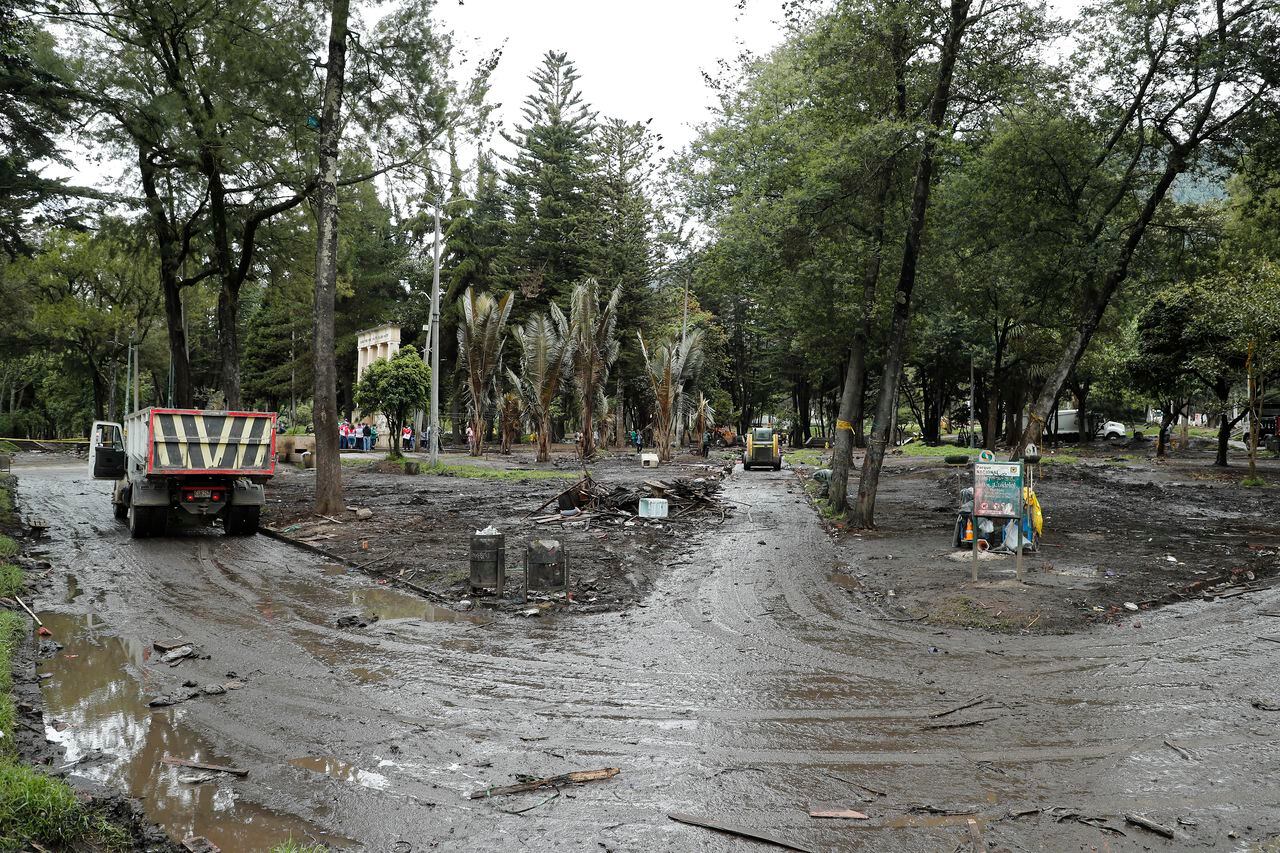 Así quedó el parque Nacional después de 226 días de asentamiento de los indígenas, 
Bogotá mayo 13 del 2022
Foto Guillermo Torres Reina / Semana