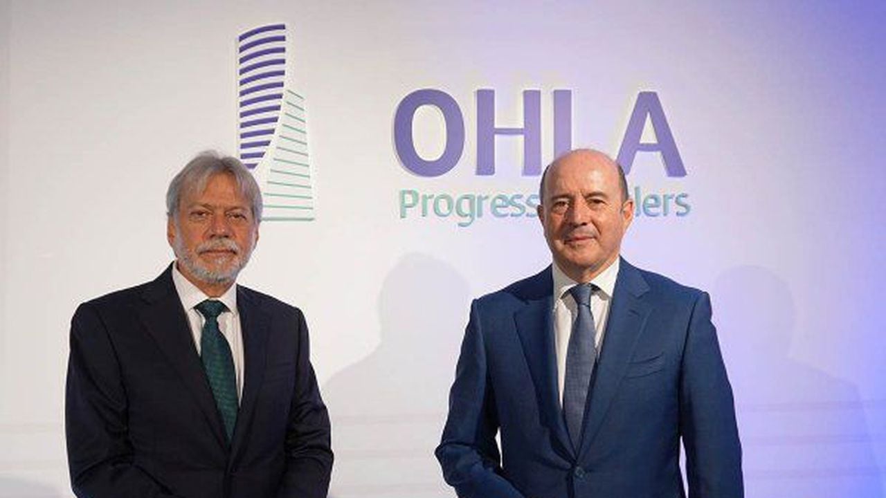 Luis	Amodio, presidente de OHLA (Izquierda) y José Antonio Fernández Gallar, CEO de OHLA (Derecha).