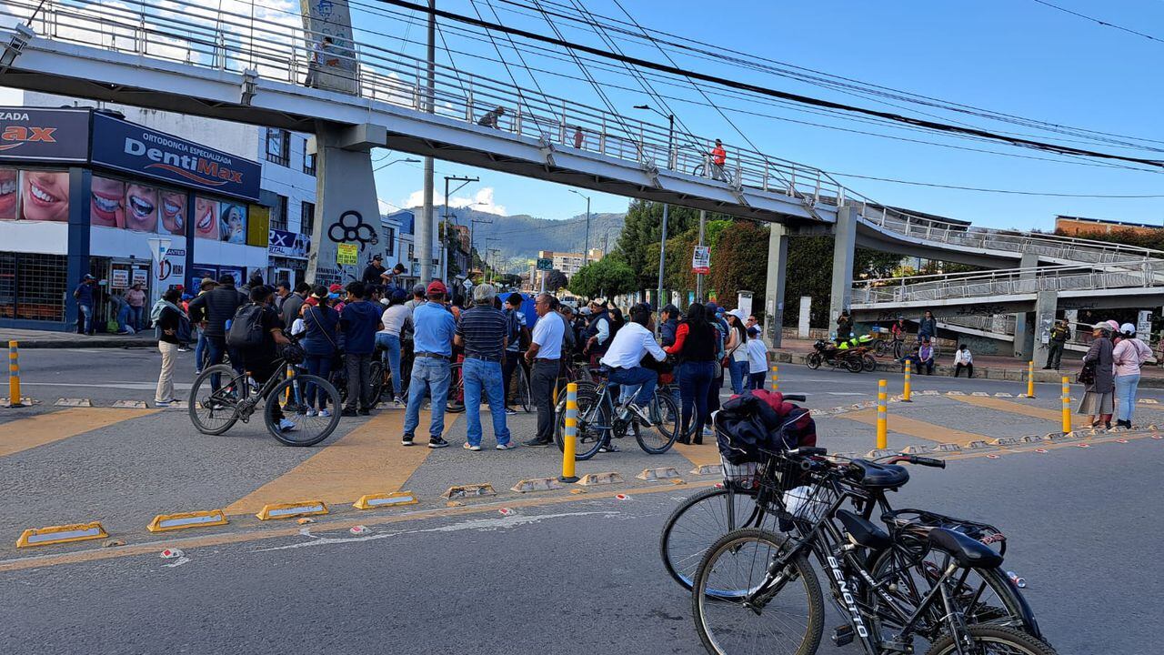 Protestas en el municipio de Cajicá.