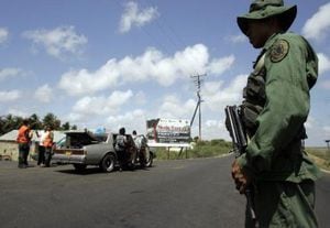 La guardia venezolana permanentemente está en la zona de frontera para custodiar la seguridad. (Foto: AP)