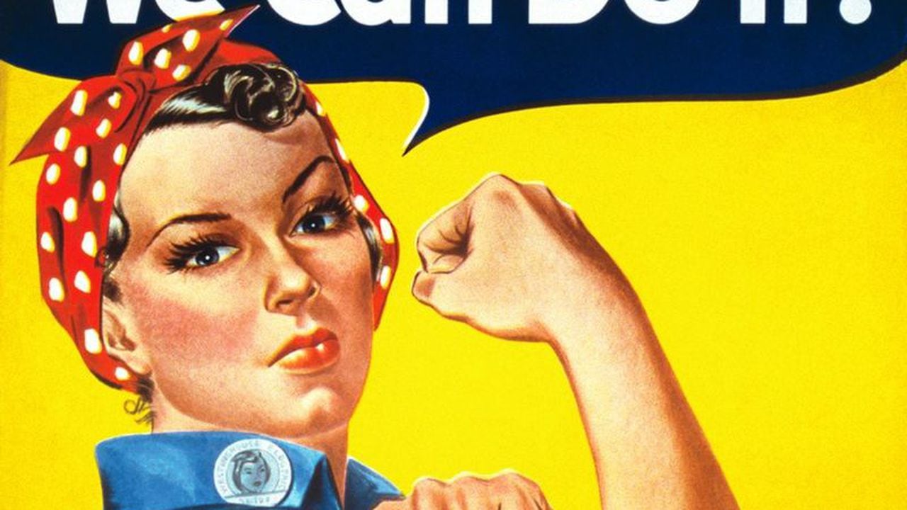 "Rosie, la remachadora" se convirtió en un símbolo de la fortaleza de la mujer durante la Segunda Guerra Mundial y desde entonces ha sido reinterpretada mundialmente como símbolo del empoderamiento femenino.