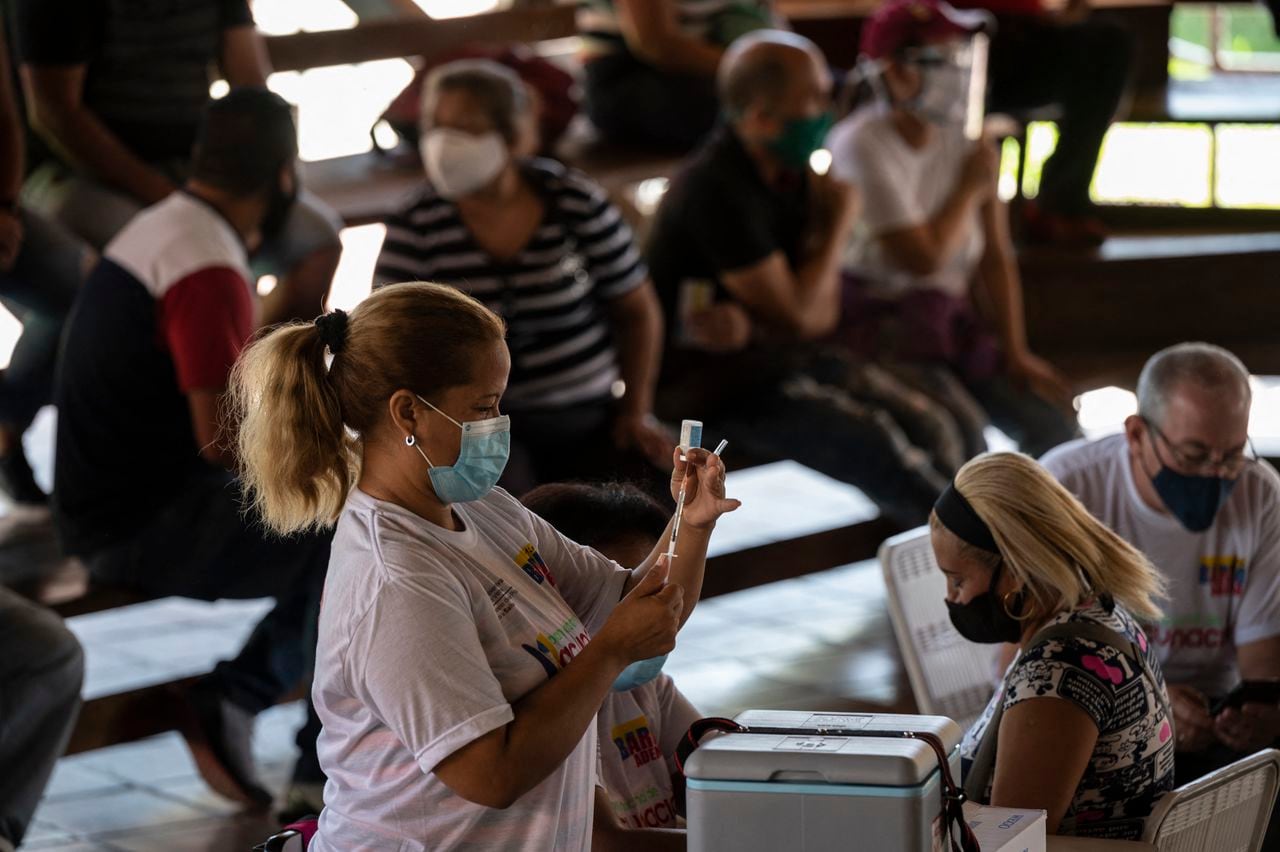Venezuela ya ha realizado jornadas de vacunación masiva con Abdala, como este en el sector de Fuerte Tiuna, en Caracas.