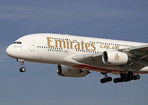 Avión de Emirates Airlines.