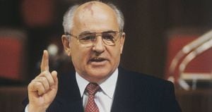 Mijaíl Gorbachov cuando gobernaba la Unión Soviética. Foto: AFP