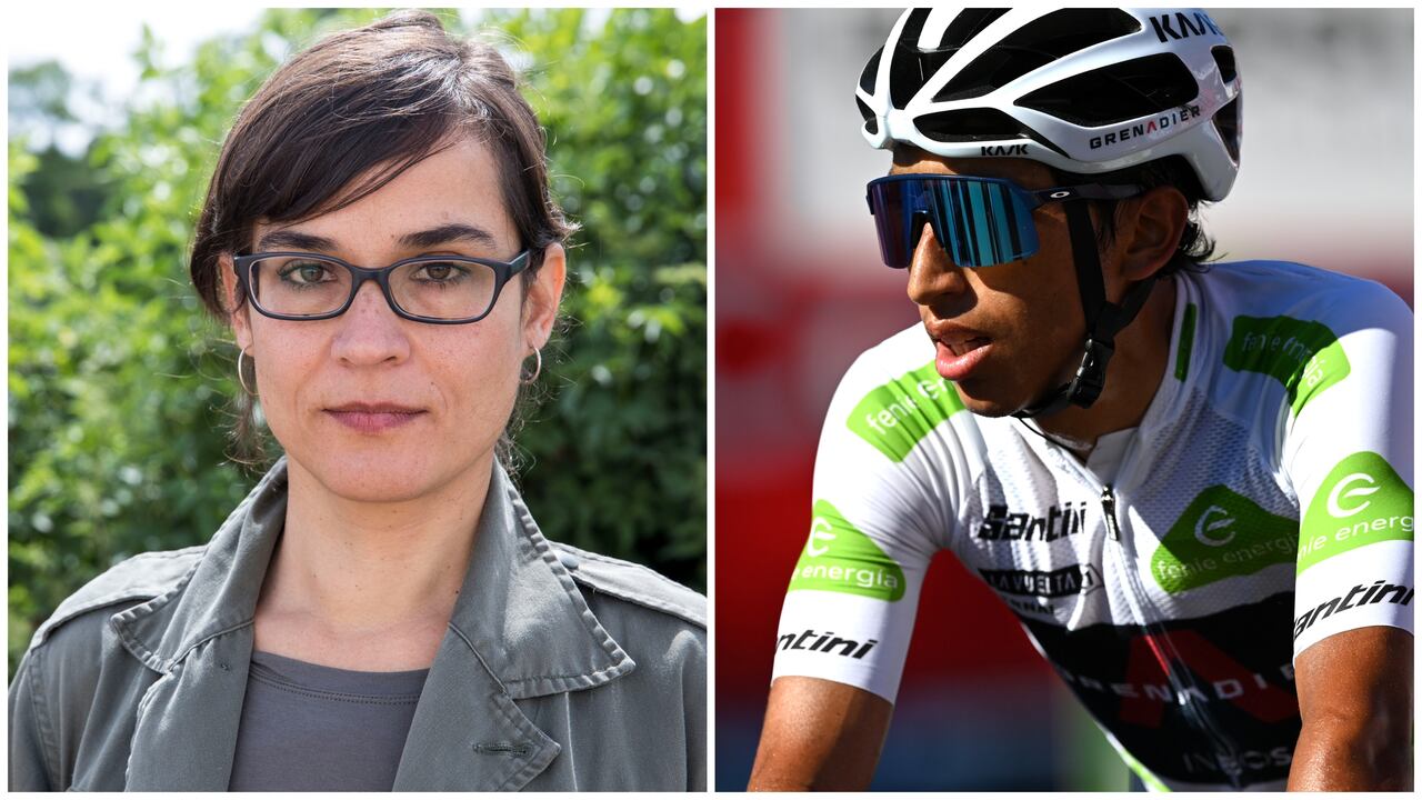 Carolina Sanín y Egan Bernal