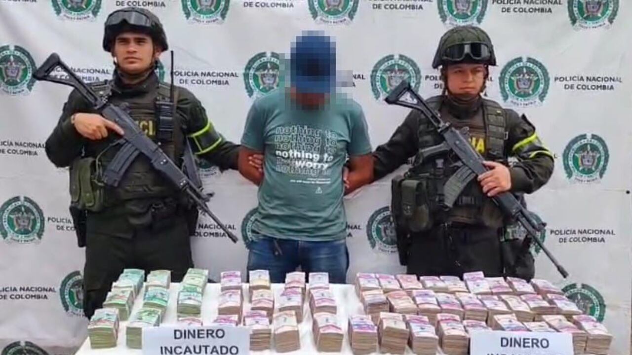 Dinero incautado en la vía Popayán-Pasto