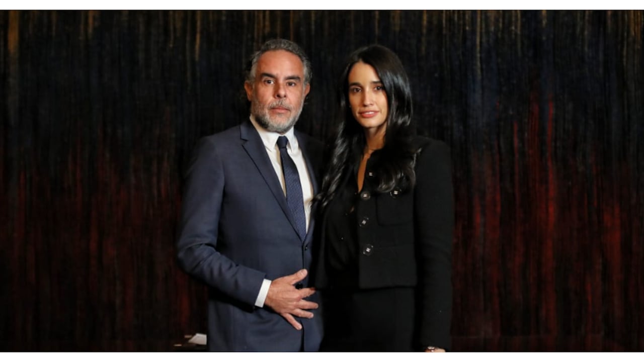 El embajador Armando Benedetti y su esposa Adelina Guerrero