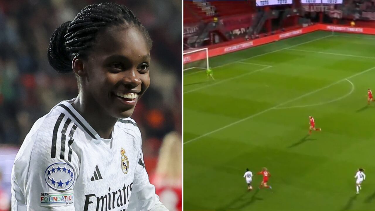Linda Caicedo marcó por tercera ocasión en esta Champions League