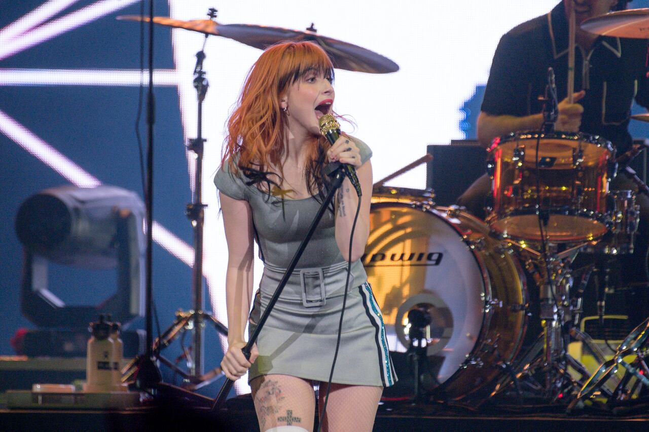 Hayley Williams de la banda de rock Paramore.