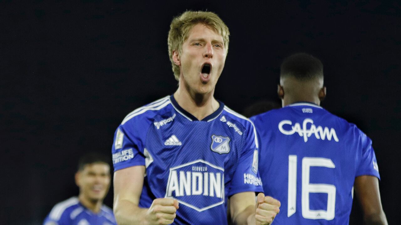 Bogotá. Junio 17 de 2023. Millonarios enfrenta a Medellín en juego válido por los cuadrangulares Fecha 6 de la Liga colombiana en el estadio Nemesio Camacho el Campin. (Colprensa - Camila Diaz)