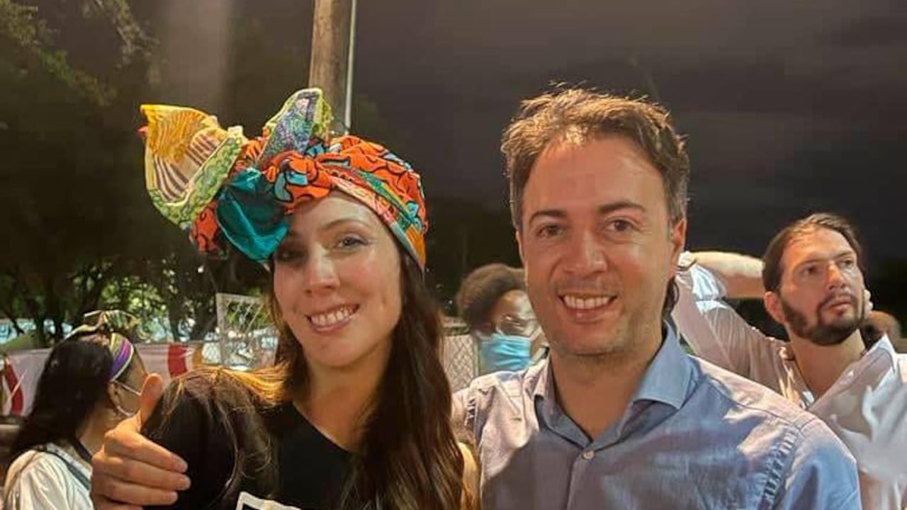 Daniel Quintero y Diana Osorio en Medellín.