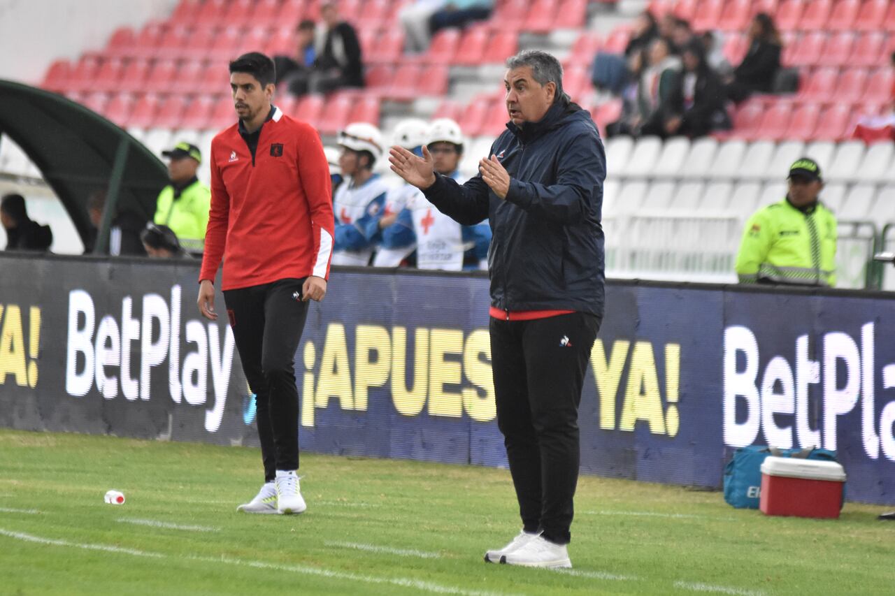 TUNJA 05 de septiembre de 2024 - Boyacá Chicó vs América de Cali por Liga Betplay 2024-II (Mcgiver Barón - Colprensa).