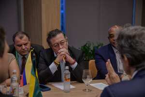 El presidente Gustavo Petro se reunió con Fernando Haddad, presidente del G20.