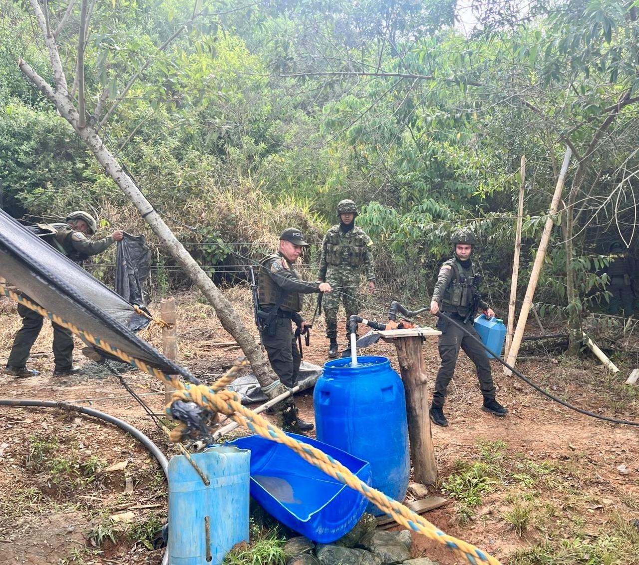 Operativo contra la minería en el norte del Cauca.