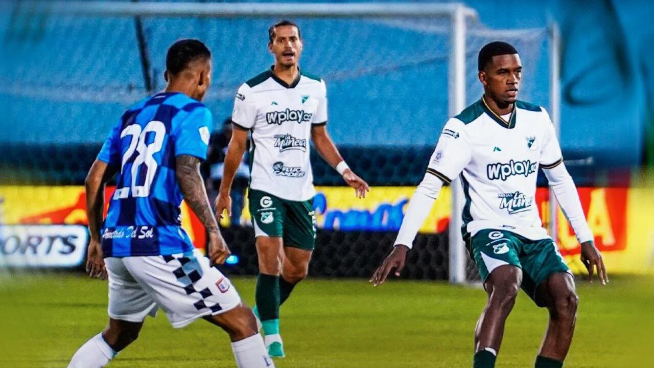 Imagen del partido de la fecha 8 de la Liga colombiana entre Boyacá Chicó y Deportivo Cali.