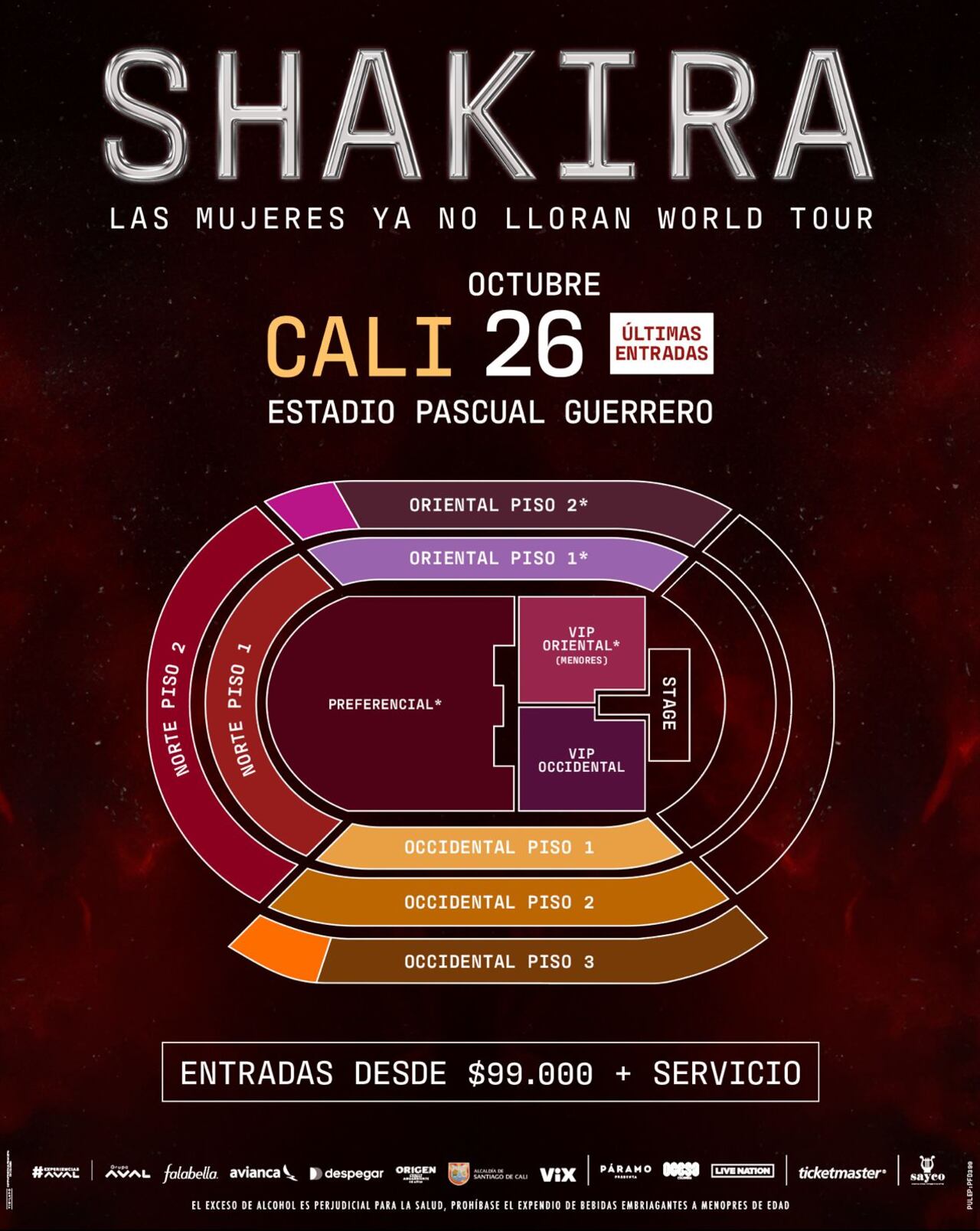 Quienes quieran comprar los tickets, deben saber que están disponibles en Ticketmaster.co