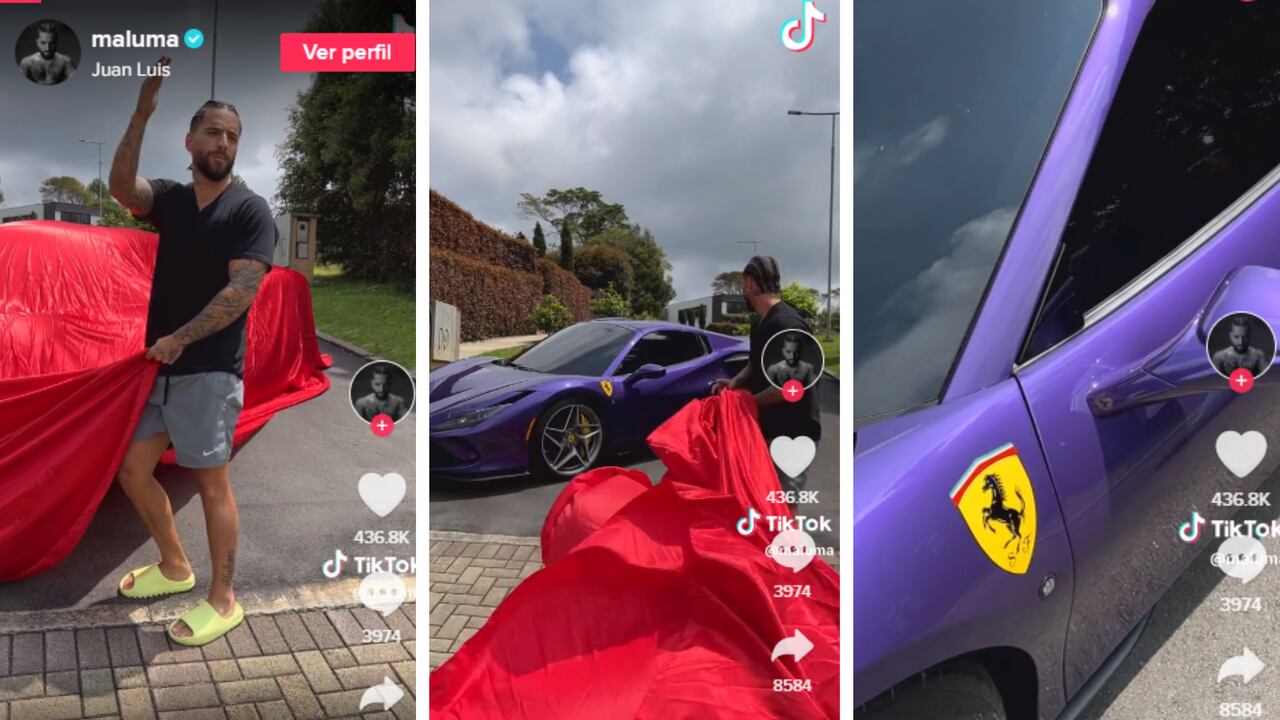 El nuevo Ferrari de Maluma cuesta cerca de 1800 millones de pesos colombianos.