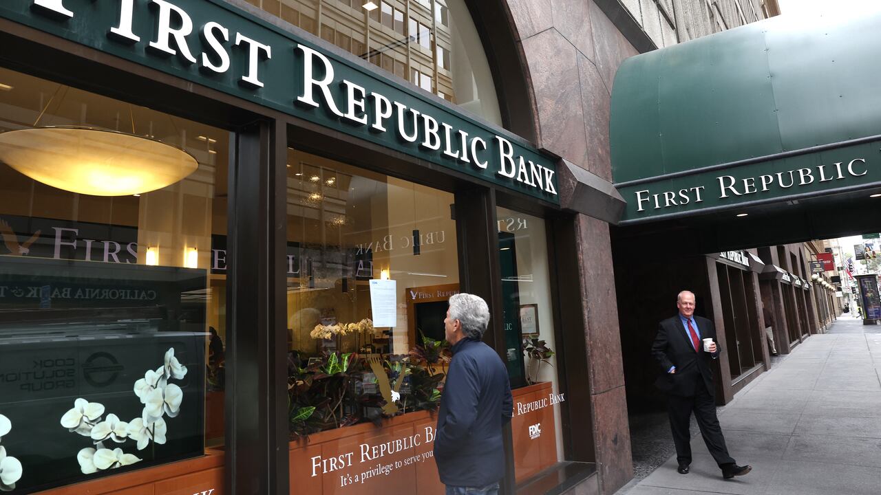 El First Republic Bank fue comprado por JP Morgan. Foto: AFP