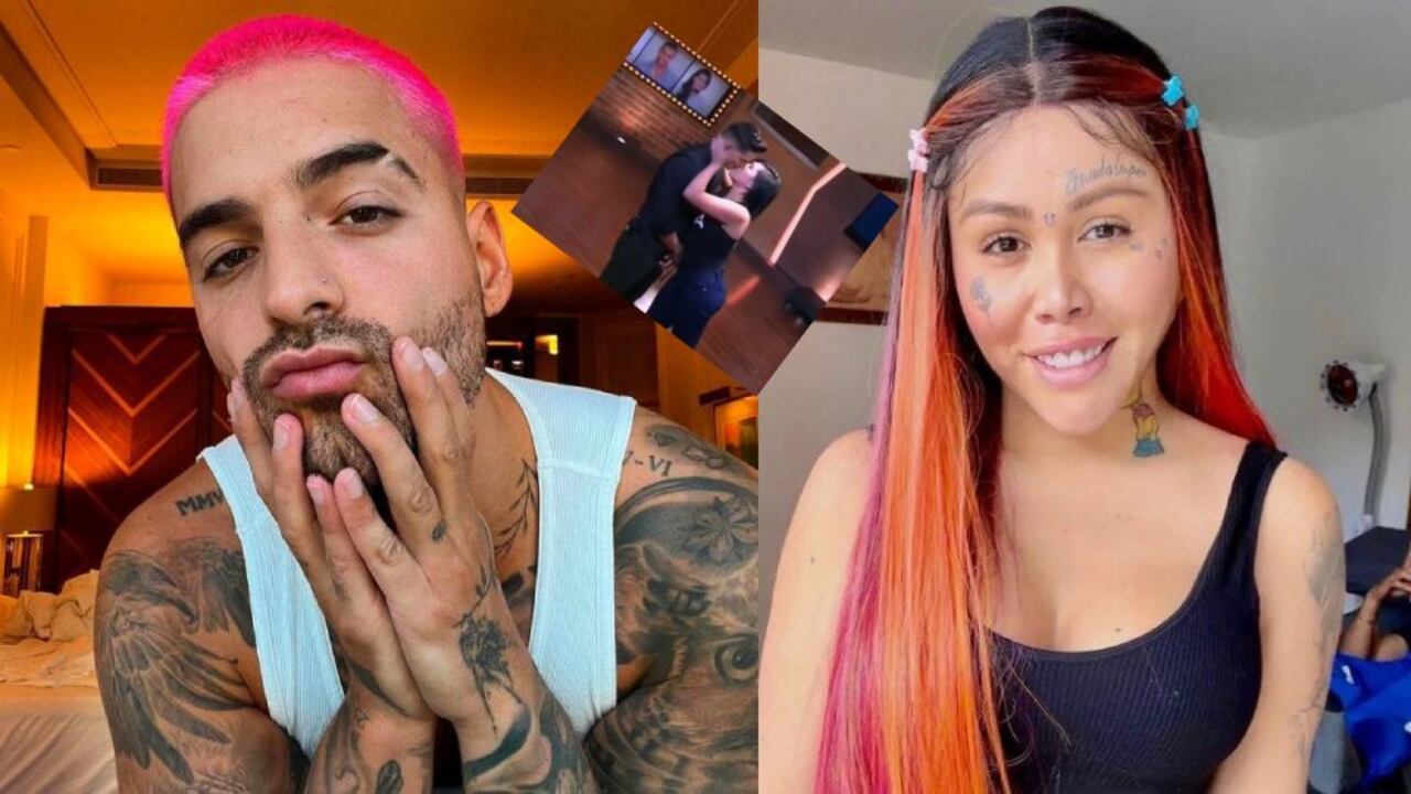 Maluma y Yina Calderón se dieron un beso en 2013 en "Protagonistas de Nuestra Tele".