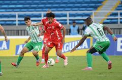 Imagen del partido entre América de Cali y Atlético Nacional por la fecha 6 del Grupo A de los cuadrangulares semifinales del segundo semestre de la Liga Colombiana 2025.
