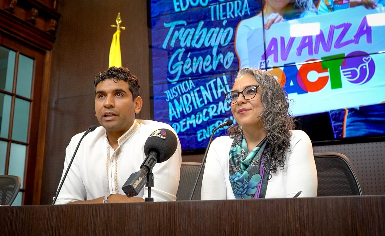 David Racero y María José Pizarro.
