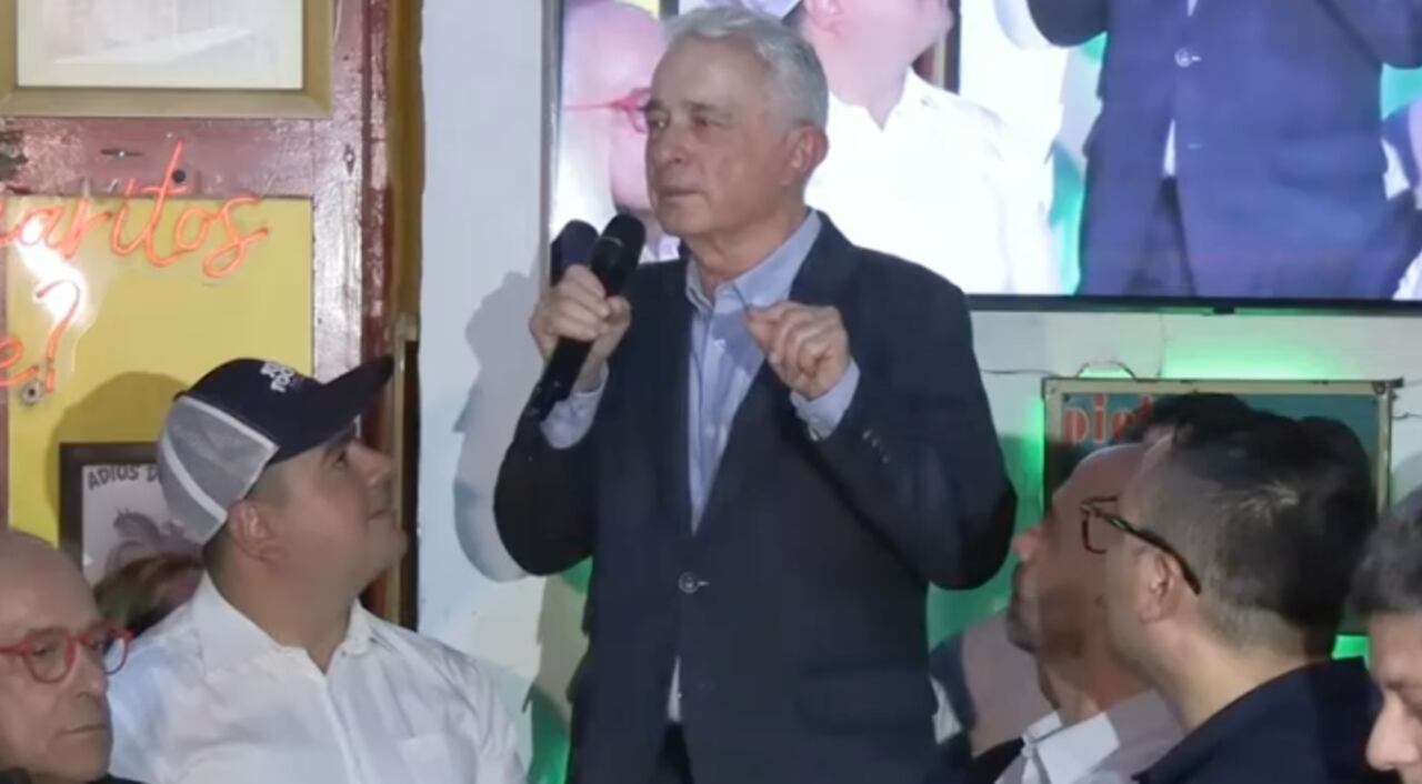 Expresidente Álvaro Uribe Vélez en Sabaneta, Antioquia.