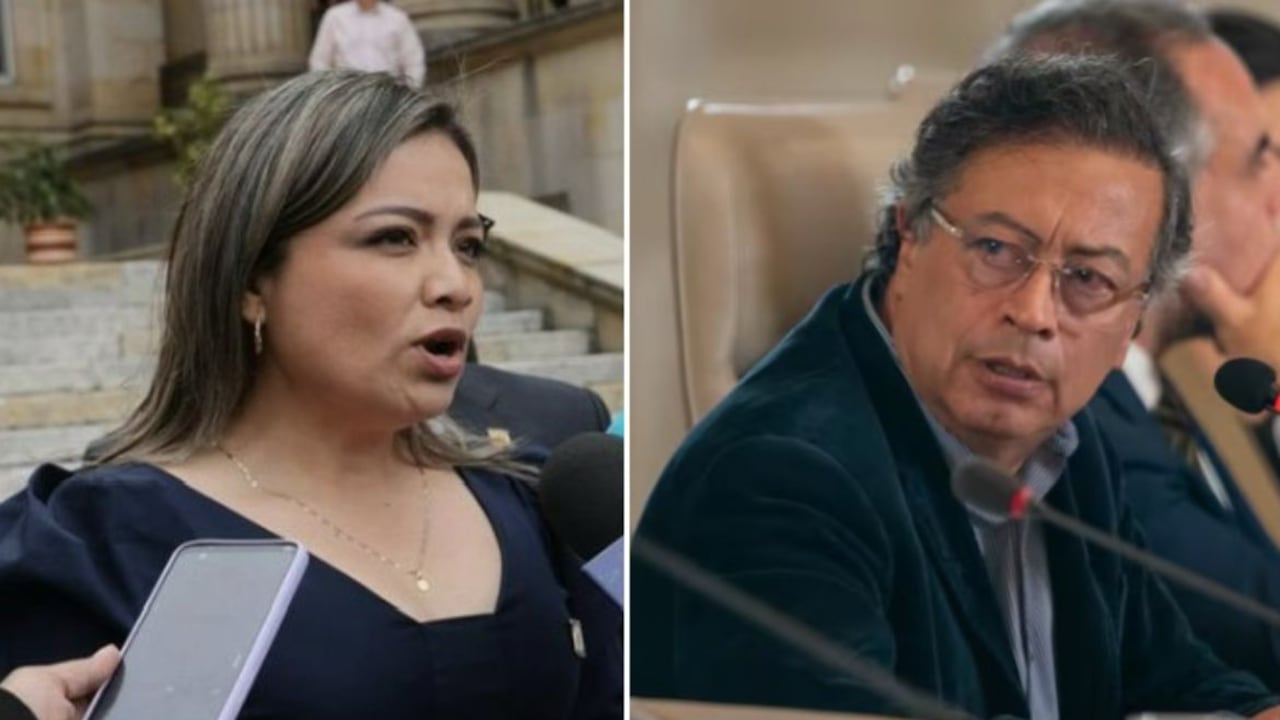 Lina María Garrido y Gustavo Petro