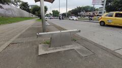 Normalmente los Mupis están al lado de los paraderos del MÍO.