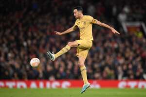 Sergio Busquets, mediocampista español. Foto: AFP
