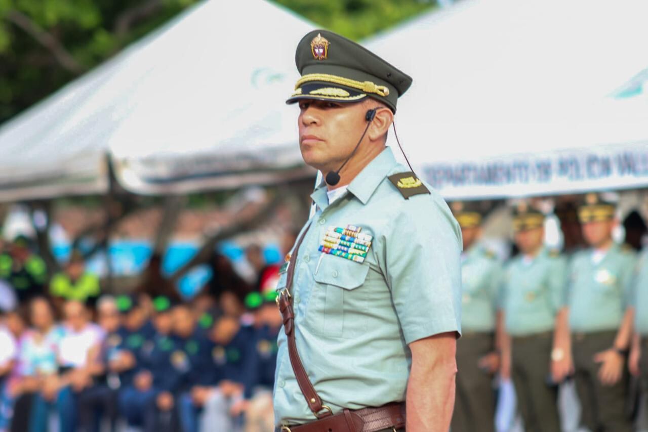 Coronel Giovanni Cristancho, comandante de la Policía Valle.