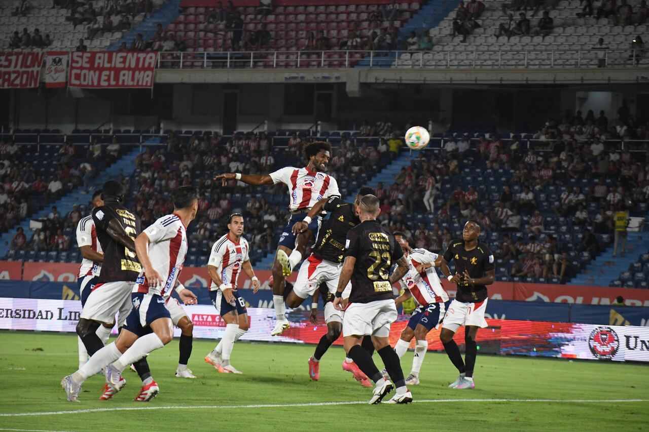 Imagen del compromiso entre Junior y América de Cali por la quinta fecha de los Cuadrangulares de la Liga Betplay.