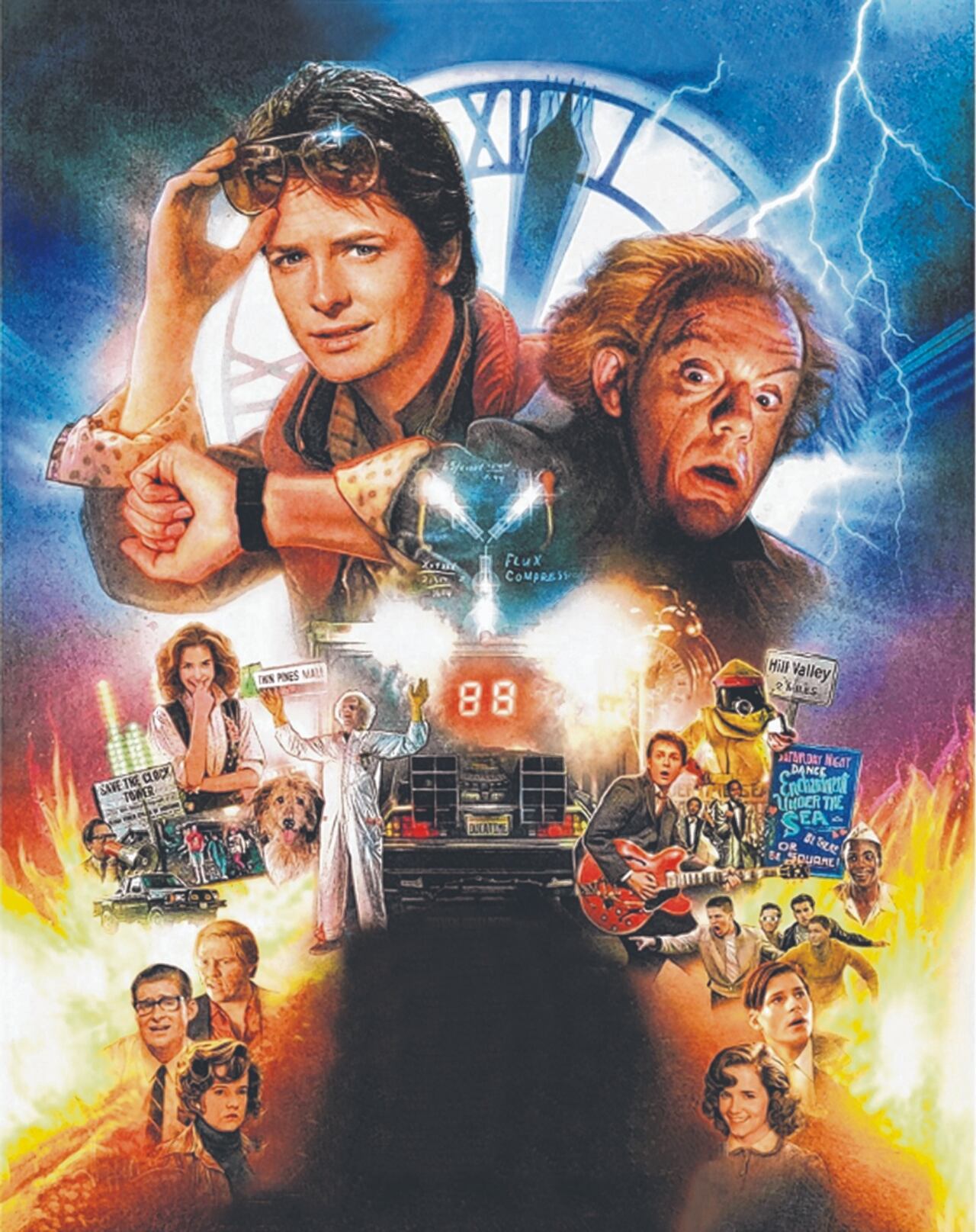 El 3 de julio de 1985 se estrenó la película Volver al Futuro (Back to the Future), primera parte de la trilogía, producida por Steven Spielberg, dirigida por Zemeckis y coescrita con Gale.