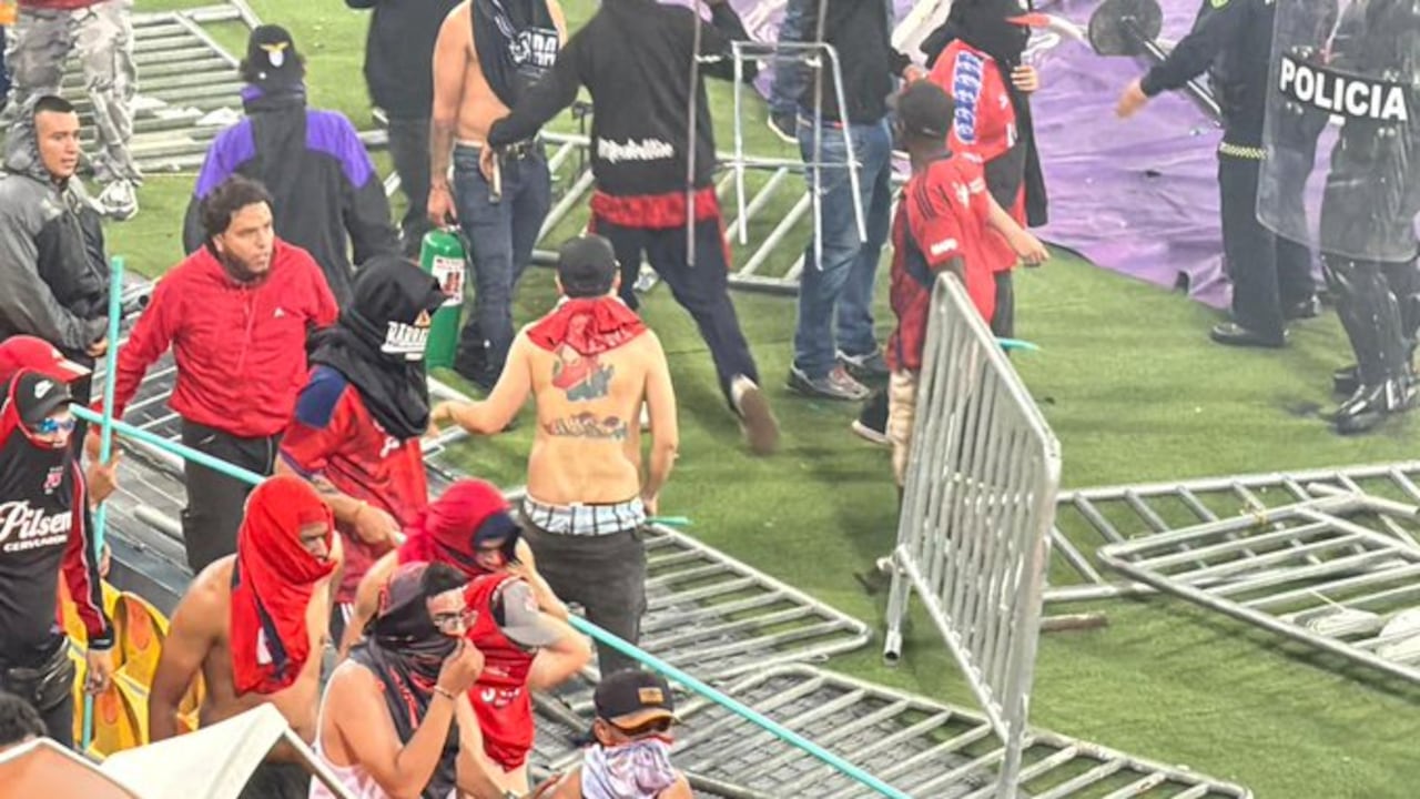 Estas son algunas de las personas que protagonizaron los desmanes en el estadio Atanasio Girardot.