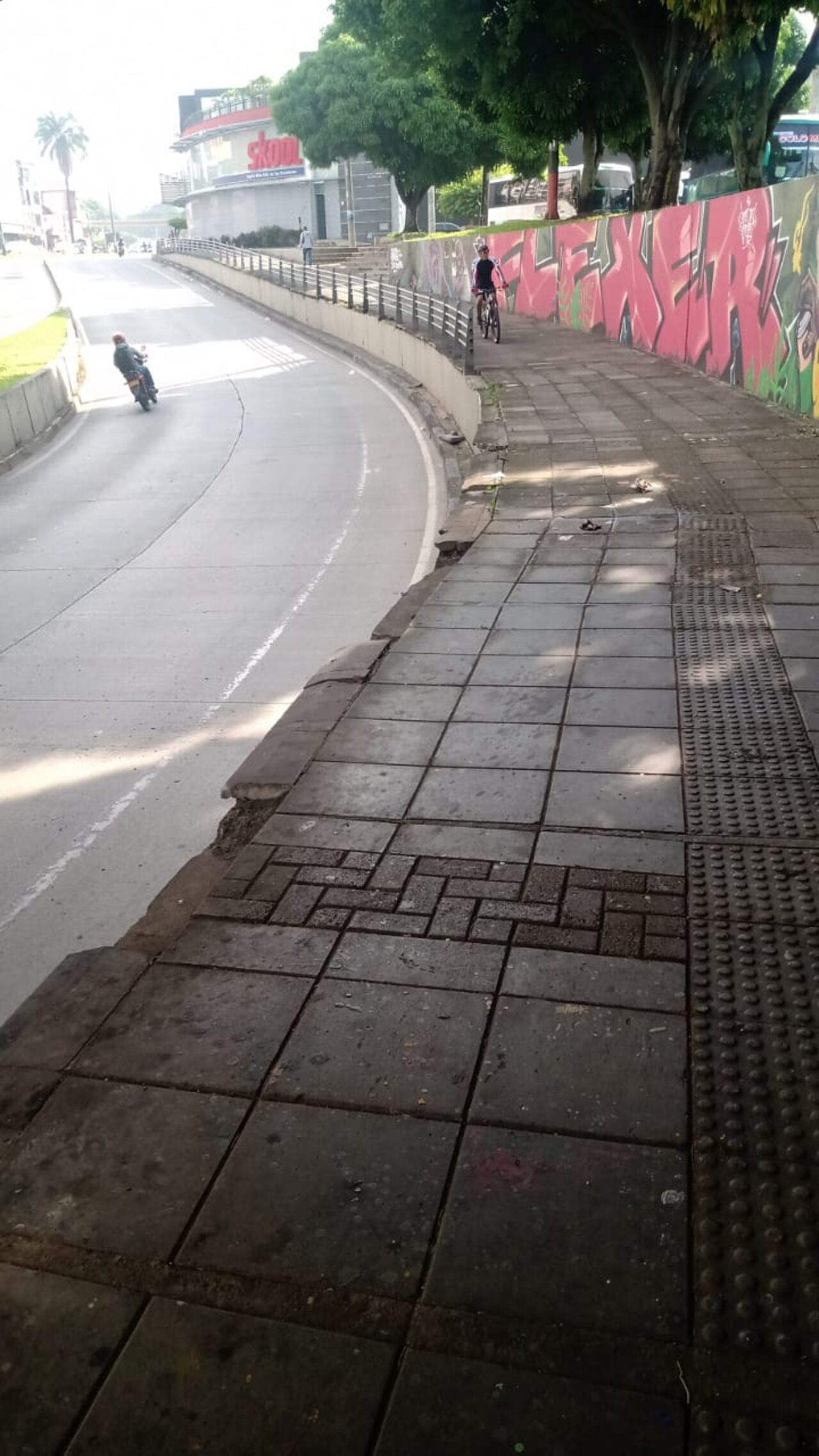 Este espacio de la ciudad permanece sin vigilancia.