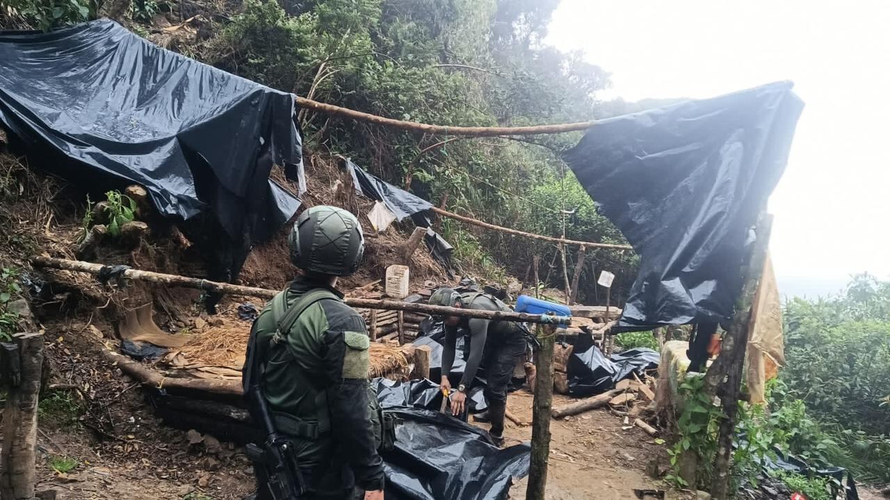 Fueron intervenidas nueve minas, 24 socavones activos que se proyectan para implosiones y se incautaron cuatro plantas eléctricas, dos motores, 10 molederos, una cocina, insumos agrícolas, fertilizantes; así mismo fueron destruidos 11 complejos habitacionales improvisados.