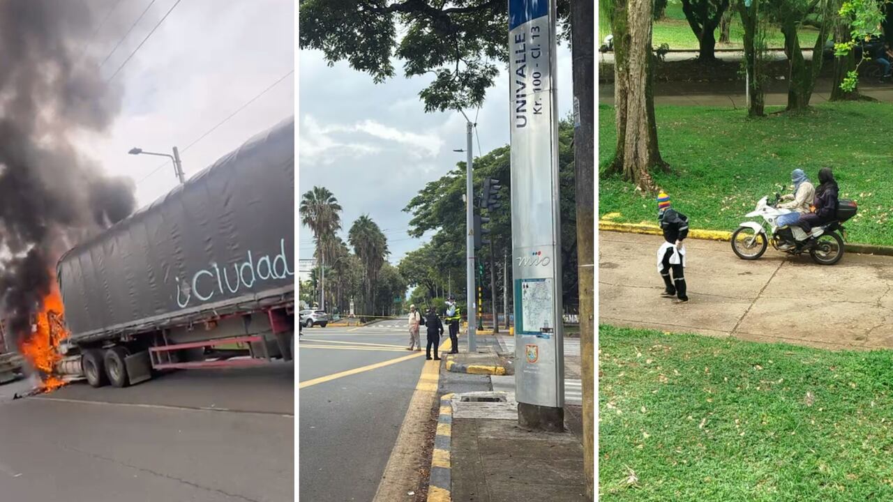 Reportan disturbios cerca a la Univalle este jueves, 18 de septiembre.