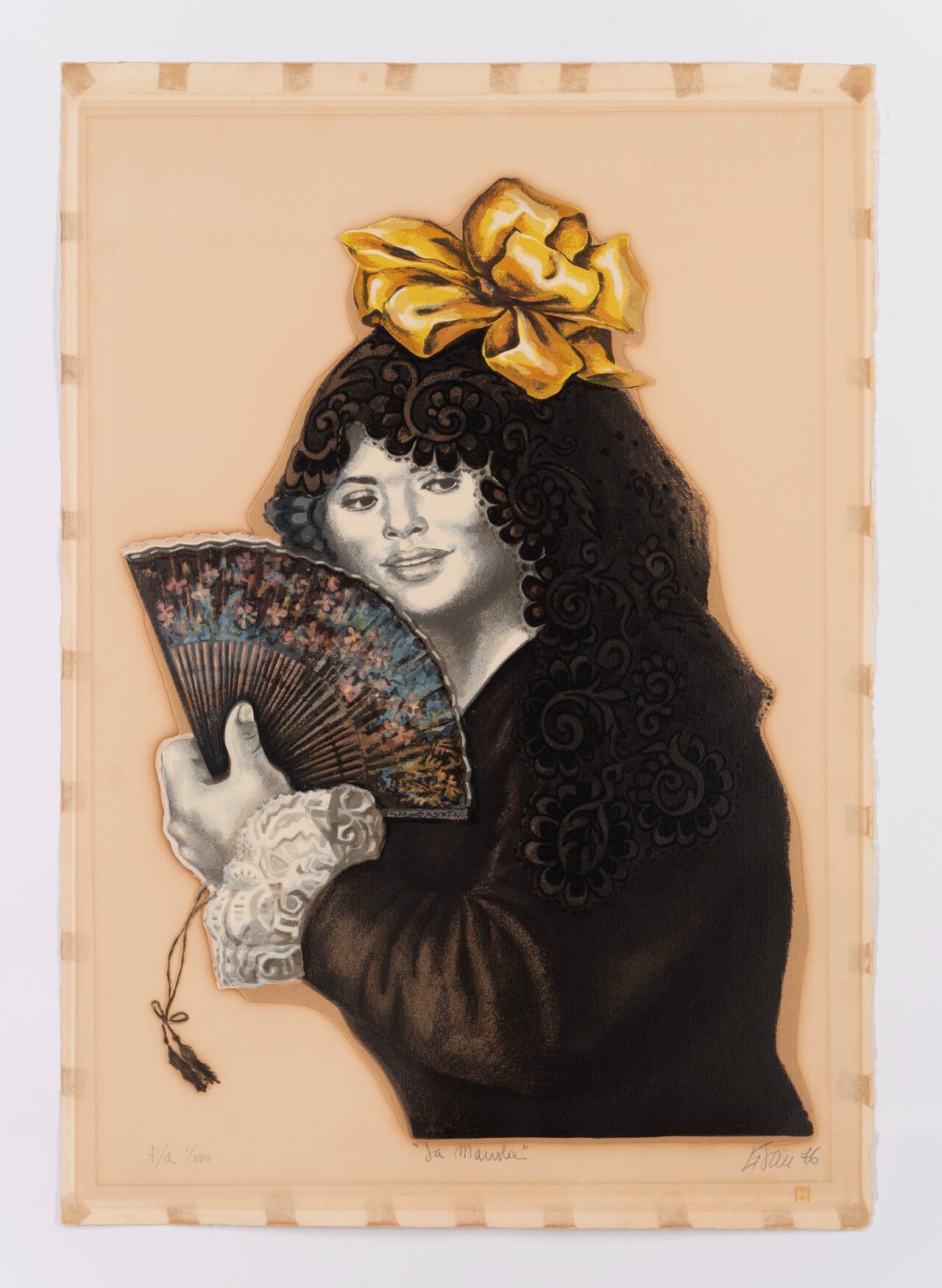 Obra: La Manola, del pintor colombiano Enrique Grau.