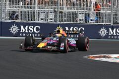 Imagen del mexicano Sergio 'Checo' Pérez en el Gran Premio de Miami 2023.