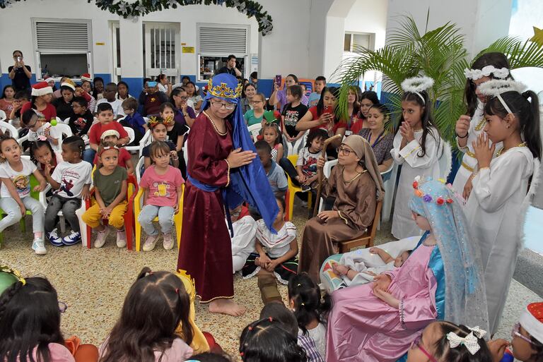 Celebración Novena Navideña Instituto de Ciegos y Sordos.