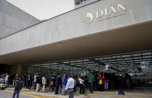 Instalaciones de la Dian en Bogotá