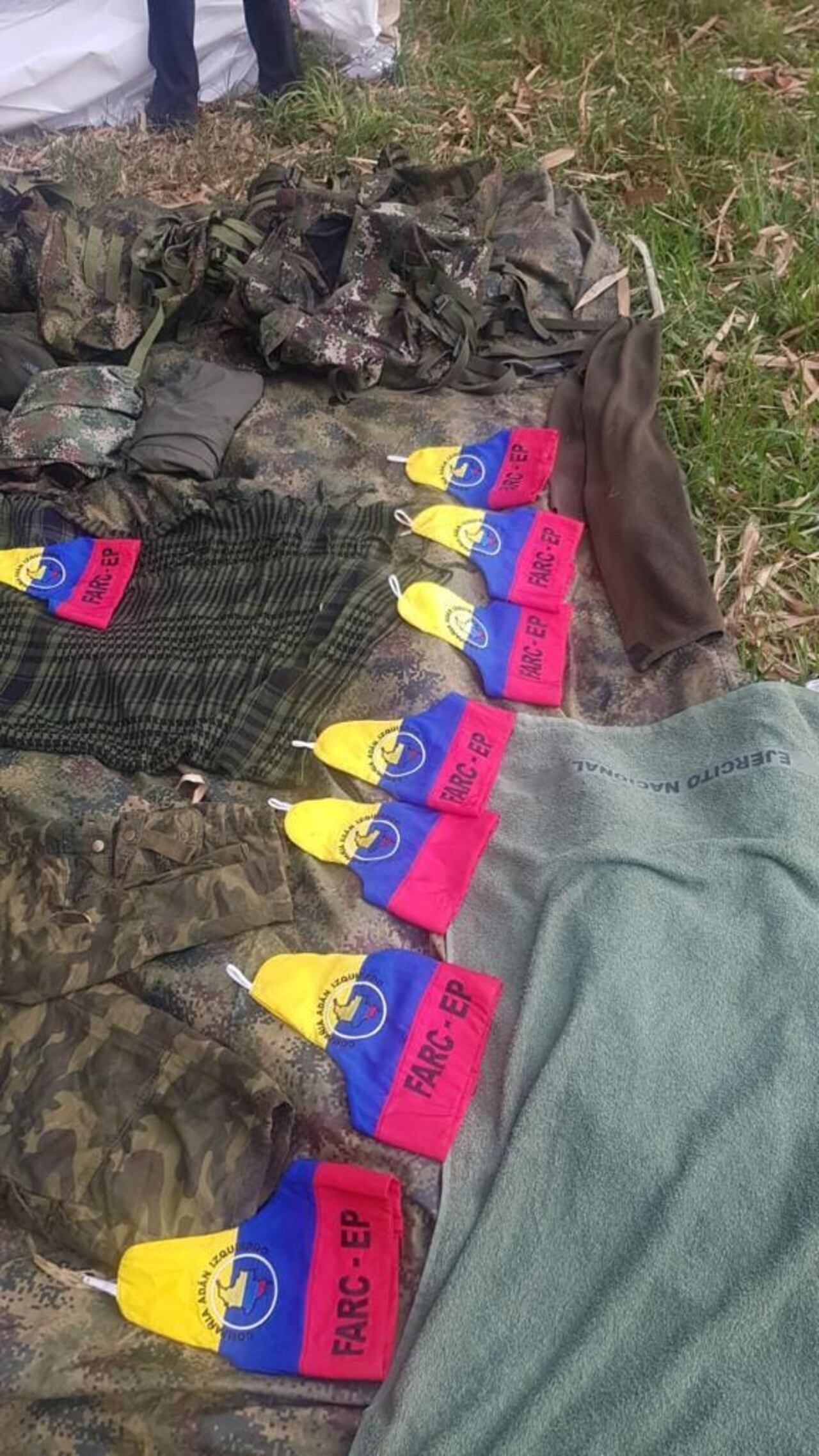 Imagen del golpe asestado por el Ejército Nacional al grupo armado organizado residual Adán Izquierdo en el Valle del Cauca. Foto del 20 de marzo de 2021.