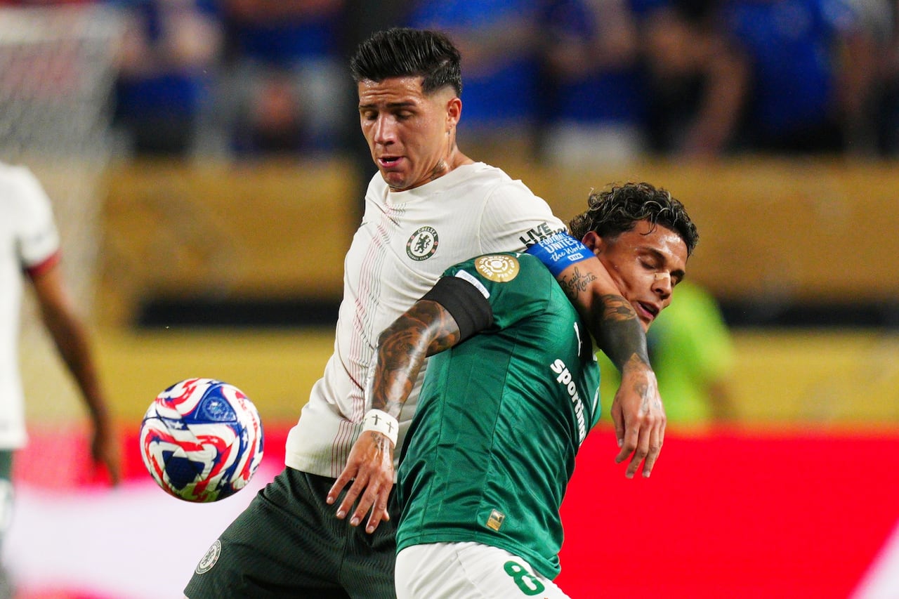 Richard Ríos estuvo en cancha para el Palmeiras vs. Chelsea por el Mundial de Clubes.