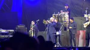 Willie Colón en su presentación en la Feria de Cali este 27 de diciembre.