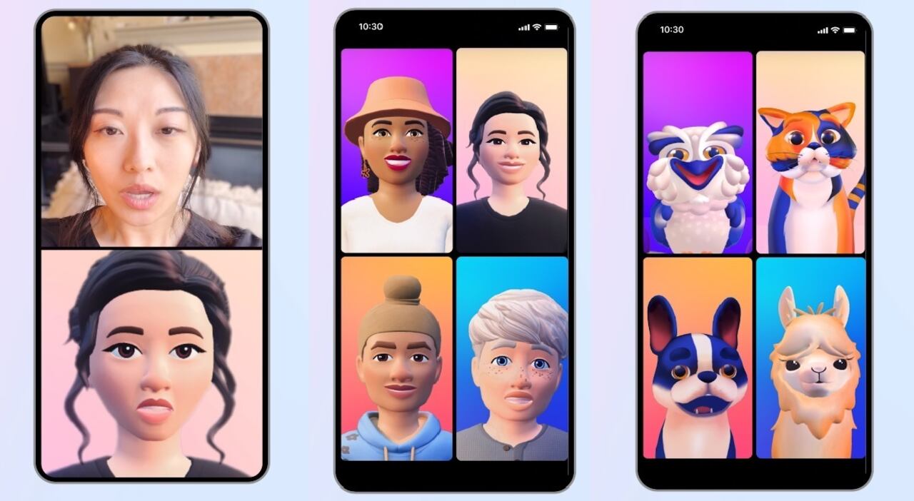 Meta introduce avatares en videollamadas para Instagram y Messenger.