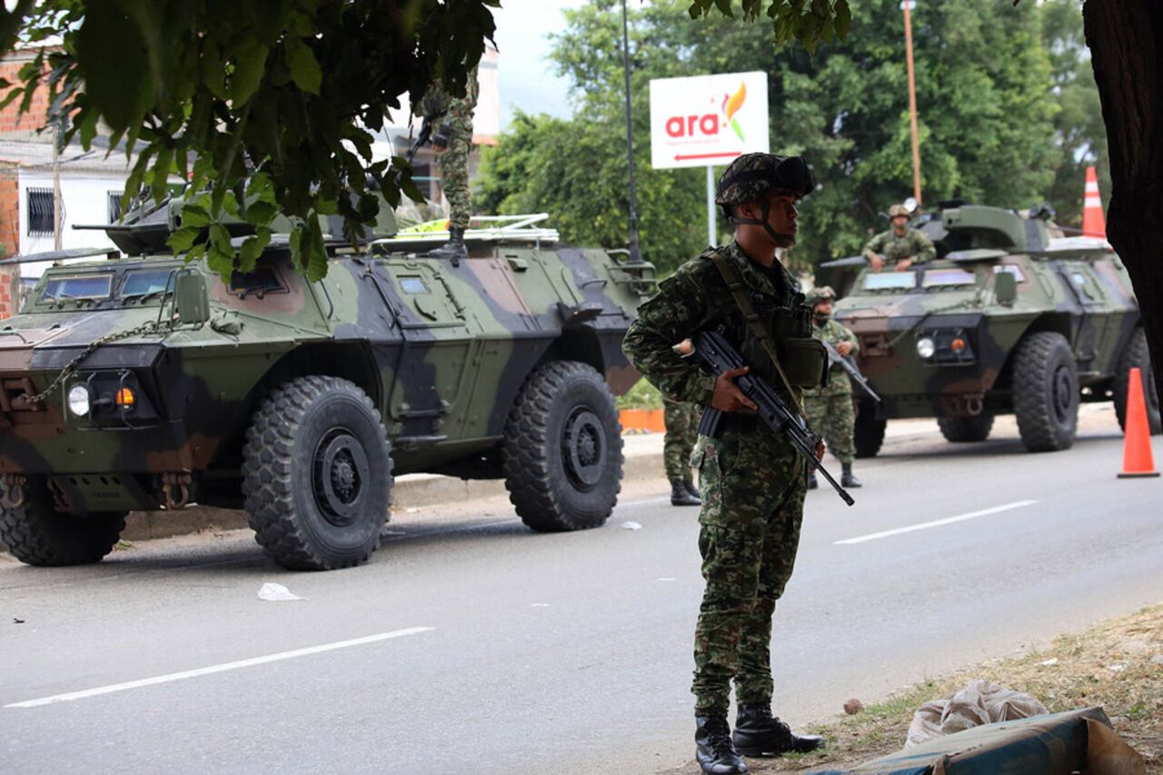 La Fuerza Publica fue reforzada en la zona.